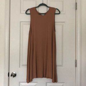Tan Piko Dress